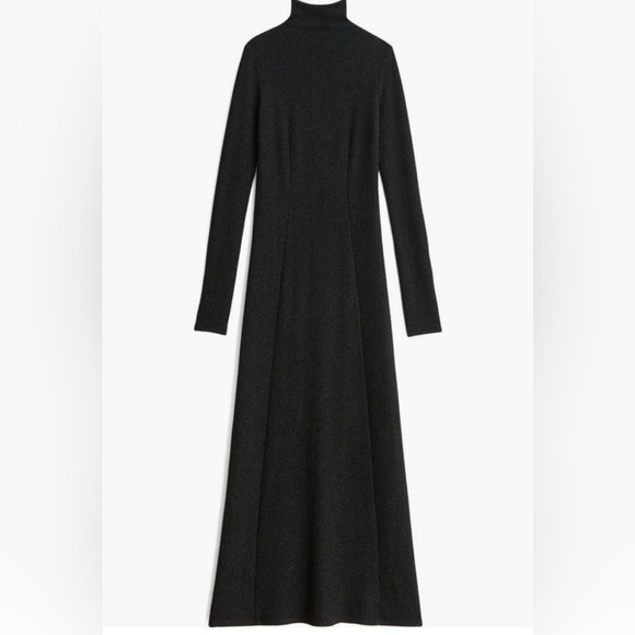 NWT $350 Rag & Bone Lilith Metallic Long Sleeve Turtleneck Maxi Sweater Dress-XS - Picture 6 of 6